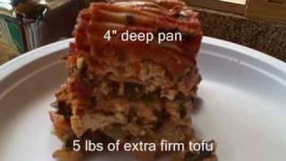 Killer Vegetarian Lasagna NonDairy Yummy [upl. by Wandis]