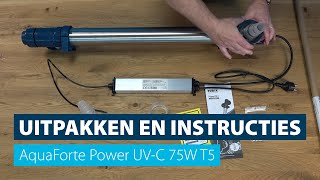 UITPAKKEN EN INSTRUCTIES  AquaForte Power UVC 75W T5 [upl. by Norene]