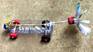 How to make a Rubber Band powered Car  Air Car [upl. by Roer9]