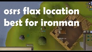 Osrs flax field location ironman [upl. by Braswell]