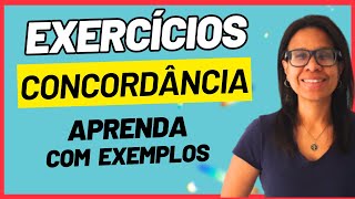 🔥CONCORDÂNCIA EXERCÍCIOS de CONCORDÂNCIA VERBAL E NOMINAL [upl. by Niret]