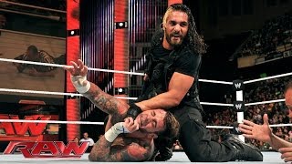 CM Punk vs Seth Rollins Raw Dec 30 2013 [upl. by Hardie604]