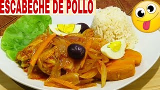 Receta ESCABECHE DE POLLO 🍗un Plato Peruano EXQUISITO y FÁCIL de preparar en Casa [upl. by Dey]