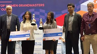 Divya Deshmukh and Ju Wenjun are the Champions  Tata Steel Chess India Women Rapid and Blitz [upl. by Guttery]