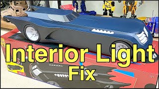 Mcfarlane Batman Animated Series Batmobile Interior Light Fix [upl. by Tijnar]