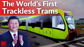 Another Hype Chinas First Trackless Rail Bus [upl. by Vaish]