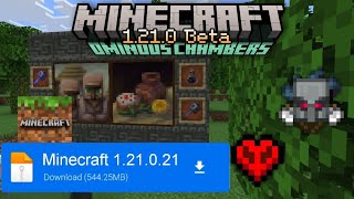 Minecraft PE 121021 Beta New Update Official Version  ماين كرافت التحديث الجديد 😱 [upl. by Asiram]