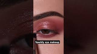 Beautiful sparkly eye makeup easymakeup makeuphacks eye viralshorts viralmakeup [upl. by Ecirtnas]