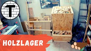 Holzlager für die Werkstatt selber bauen DIY [upl. by Nawad]