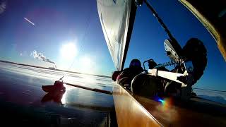 DN iceboat crash at 50 mph [upl. by Callan]