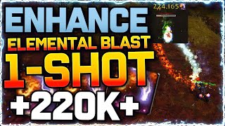 ⚡220K ELEMENTAL BLAST 1SHOT ENHANCE PVP BUILD  DRAGONFLIGHT [upl. by Davita]