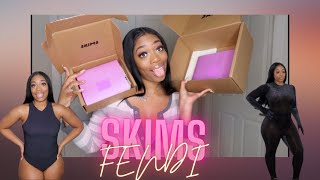 FENDI X SKIMS TRY ON HAUL  FENDI  SKIMS TRY ON HAUL [upl. by Daberath]