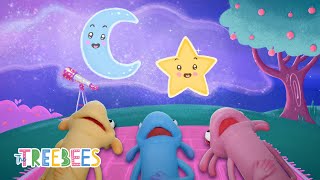 Twinkle Twinkle Little Star with Lyrics  Baby Lullaby  New Kids Nursery Rhymes  The Treebees [upl. by Tavi699]