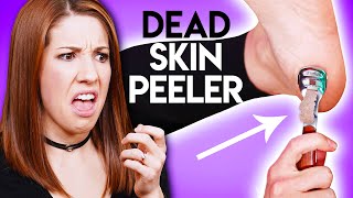 Ladies Try Dead Skin Callus Removing Peelers [upl. by Roos]