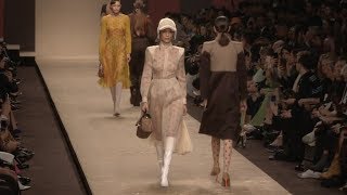 Kaia Gerber Bella Hadid Gigi Hadid and more on the runway for the Fendi Fashion Show [upl. by Kirwin]