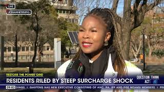 Joburg residents riled by steep surcharge shock [upl. by Cohin]