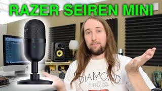 Razer Seiren Mini USB Streaming Microphone Unboxing and Review [upl. by Nueormahc]