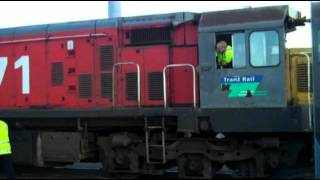 Whangarei Railway Yard Ja 1275 DC 4571 on The Northlander Steam Excursion [upl. by Nairoc531]