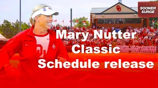 OU Softball 2024 Mary Nutter Collegiate Classic schedule released [upl. by Debbra]