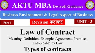 Law of Contract Definition Types of Contract Business Environment and Legal aspect of Business [upl. by Assyn]