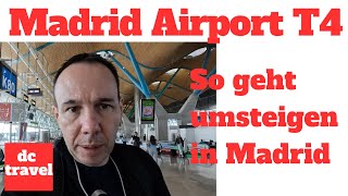 Madrid Airport Terminal 4 und Dali Lounge So geht umsteigen in MAD [upl. by Yevol928]