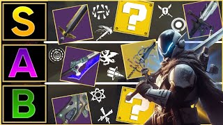 The BEST PVE Swords That You Will Need To Use In Destiny 2 Final Shape  Destiny 2 [upl. by Danielle]