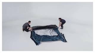 HOW TO FOLD UP QUECHUA ARPENAZ 41 FRESH amp BLACK TENT [upl. by Atenahs]