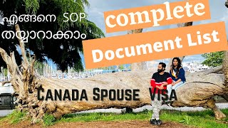 Canada spouse visa Documents required Part 2Canada Spouse visa malayalam  British Columbia [upl. by Aracal]