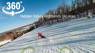 Hidden Valley Highlands Ski Area 2018 360VR  Algonquin Outfitters [upl. by Alden925]