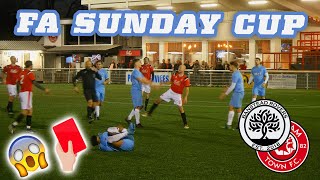 FA SUNDAY CUP 🏆  4 GOALS amp 4 RED CARDS 😳  BANSTEAD ROVERS VS CHATHAM TOWN FC  SUNDAY LEAGUE [upl. by Marlow]