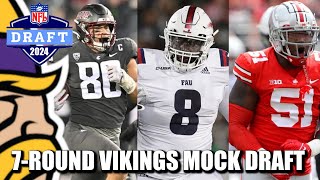 7Round Minnesota Vikings Mock Draft ReBuilding The Beast Up Front [upl. by Hnahym]