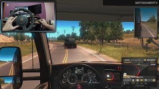 American Truck Simulator with Fanatec GT2 WheelCam Gameplay [upl. by Anait874]