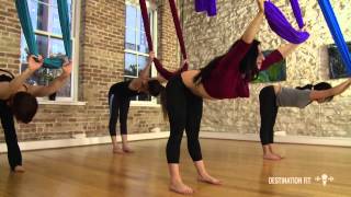 Aerial Hammock Conditioning  FULL Workout  Aerial AsanaYoga  Lydia MichelsonMaverick [upl. by Alegna681]