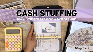 Cash Envelope Stuffing 1701  Variable Expenses amp Sinking Funds  Using Our Home Maintenance Fund [upl. by Frederique]