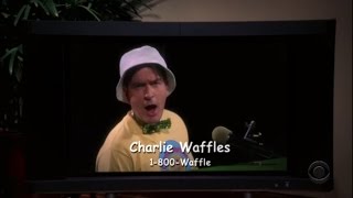 Two and a Half Men  Charlie Waffles Commercial HD [upl. by Bach]