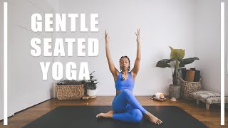 20 MIN  Gentle SEATED Yoga  Beginner Friendly Perfect for All Levels [upl. by Carmon]