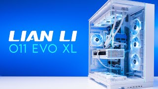 Stunning all white Lian Li o11 Dynamic Evo XL Build 13700K RTX 4080 with Benchmarks [upl. by Anerres]