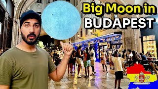 Big moon in the center of Budapest 🇭🇺 [upl. by Ted]