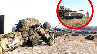 Canadian Sniper Team Captures Ru Super Tank  ARMA 3 Military Simulation [upl. by Golliner317]