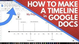 How to Make a Timeline in Google Docs [upl. by Notsecnirp]