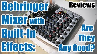 Behringer QX1202 USB Mixer amp Audio Interface Effects Demo [upl. by Nisbet]