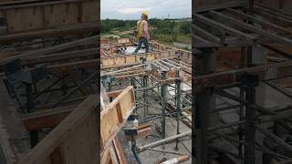 cara pasang balok gantung videoshort proyek construction samtv [upl. by Xel441]