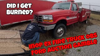 I went all in on a non running OBS Ford F350 fire truck  Did I get burnt [upl. by Asselim]