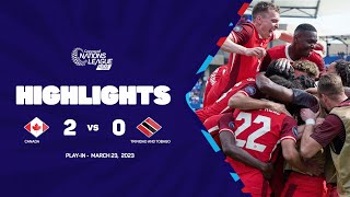 Highlights  Canada vs Trinidad and Tobago  202324 Concacaf Nations League Playin [upl. by Richey]