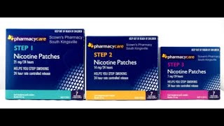 Nicotine Patches Step 3  7mg in 24 Hours  3rd to 19th Feb 2022 [upl. by Eniamert552]