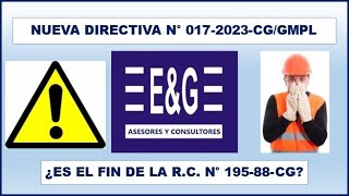 nueva Directiva de ejecucion de obras publicas por administracion directa [upl. by Ellicott]