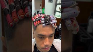 How to get straight to curly hair permMedium Perm for men… [upl. by Ahsimaj]