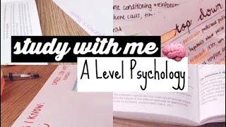 Study With Me  A Level Psychology [upl. by Lodovico]