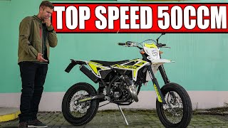 BETA RR 50CCM TRACK 2 TAKT 2023 TOP SPEED MESSUNG [upl. by Anirdnajela]