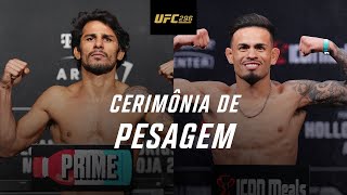 UFC AO VIVO COM IMAGENS CERIMÔNIA DE PESAGEM EDWARDS X COVINGTON E PANTOJA X ROYVAL 2 [upl. by Cilegna]